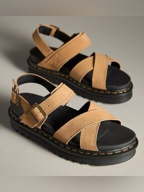 Brand new in box Dr.Martens Tan Leather Platform Sandals